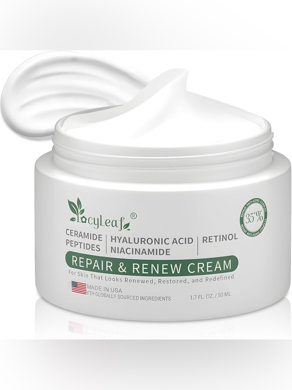 locyLeaf Natural Formula Barrier-Repair Moisturizer for Sensitive Skin